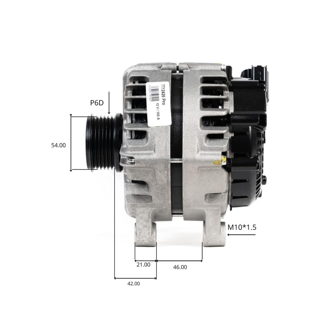 Alternatore 150A TT11284 PRO Per CITROËN, PEUGEOT, FIAT - Compatibile Con 12V - Foto 9