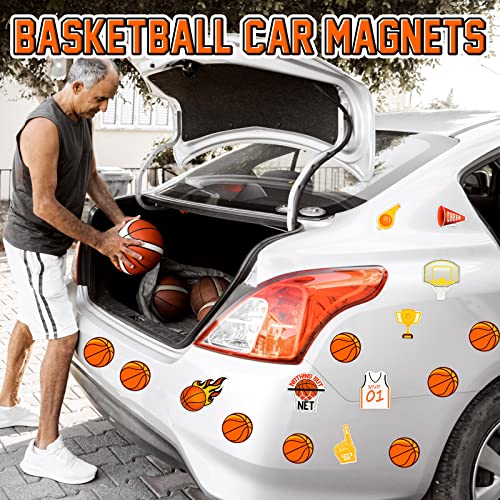 Sumind SUMIND-BASKETBALL MAGNETS-30012 16 Pcs Basketball Magnets Decorations Sports Magnetic Magnets thumb #3