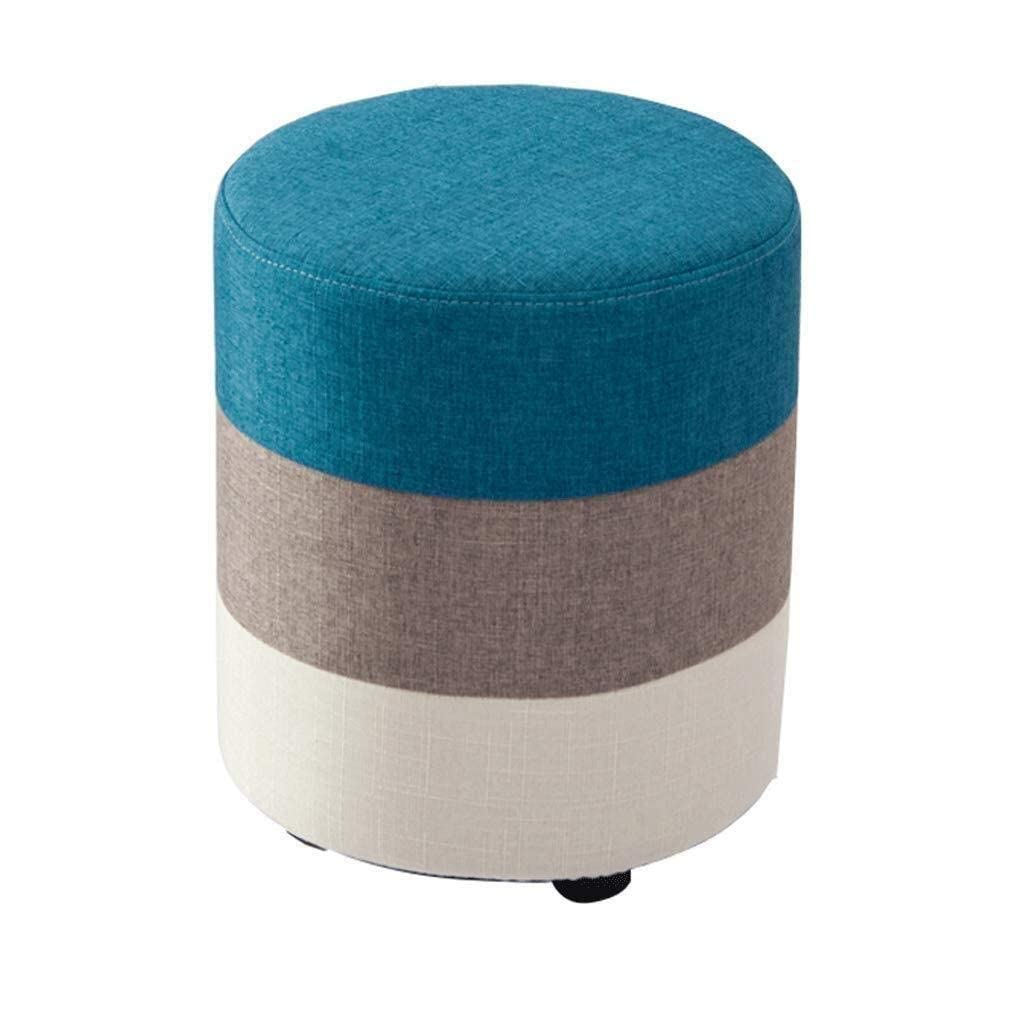 Tabouret d'entrée moderne en bois scandinave et repose-pieds de canapé