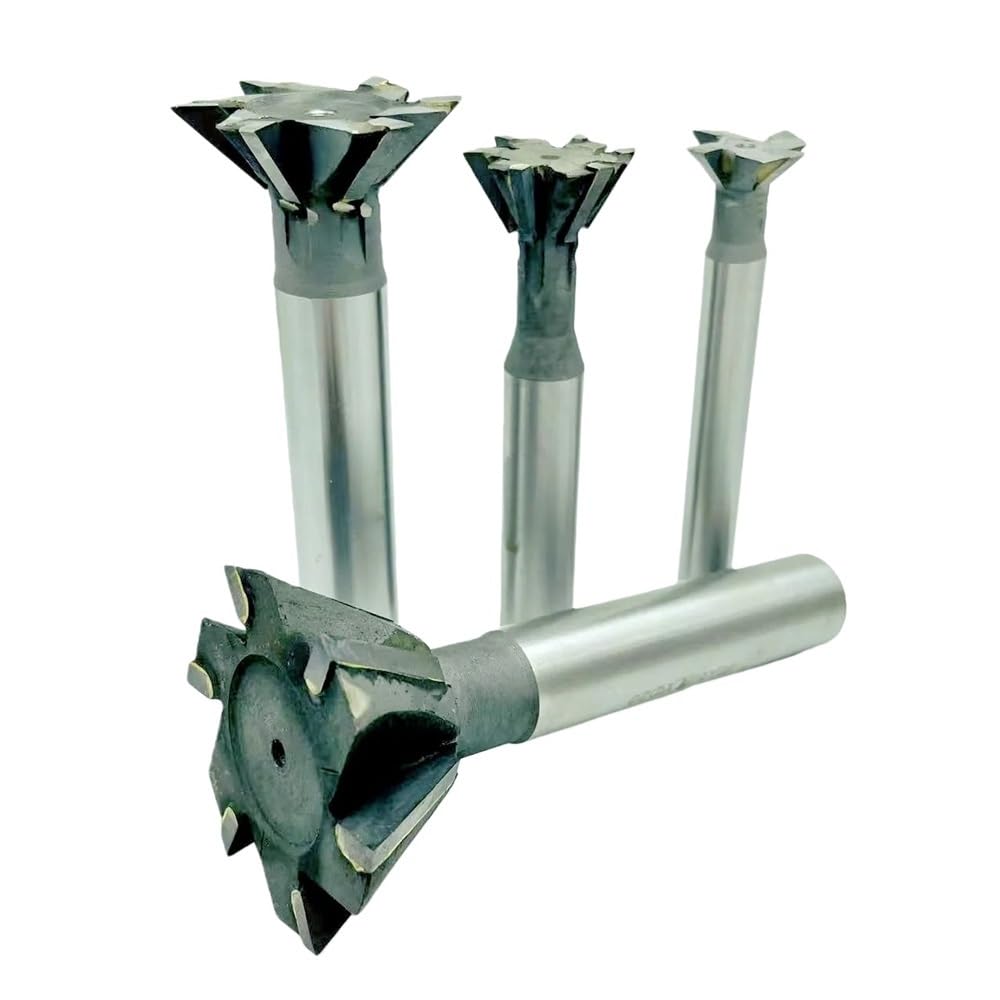 Herramienta para cortar metales Fresa de cola milano HSS grado industrial for ranuradoras, fresa for componentes mecánicos (1 pieza)
