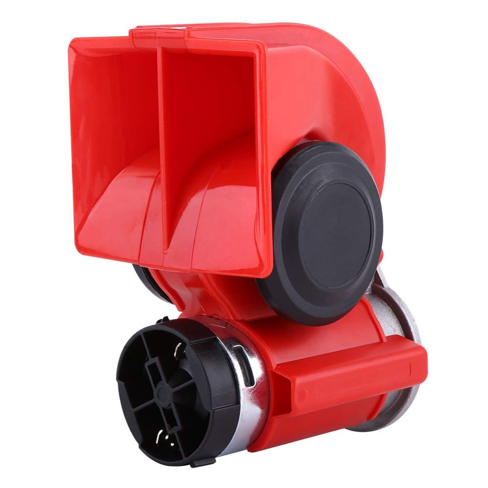 Sala-Store - 12V Dual Tone Trumpet Super Loud Electric Air Horn Snail Electric Pump Siren Car Motorcycle Siren Dual Tone ping