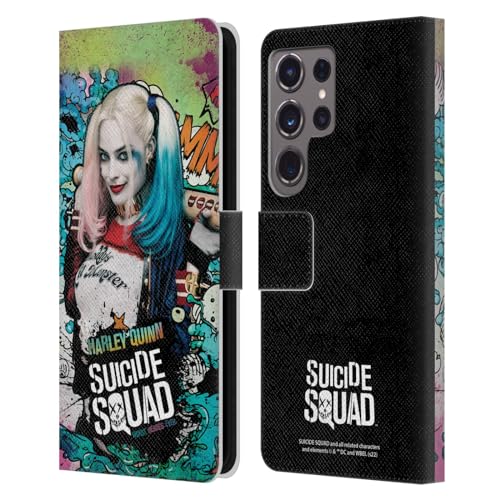 Étui Harley Quinn Samsung S24 Ultra en cuir - Housse portefeuille Suicide Squad