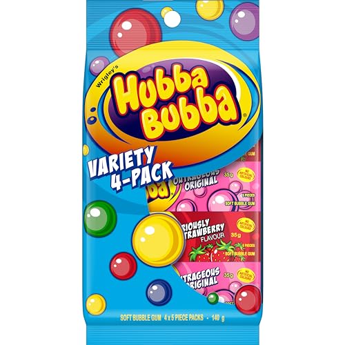 Hubba Bubba Assorted Chewing Gum Variety Pack 35 g (Pack of 4)