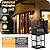 TOBUSA 2-Pack Outdoor Light Fixtures, 100% Aluminium Waterproof Exterior Wall Lantern, Anti-Rust Outside Black Wall Sconce Porch Lights for House Garage, Doorway, Bulbs Not Included