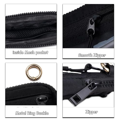 The Iris' Wallet 2nd Gen,Iris Pouch Wristlet,Zippered Card Case With Id Window/Hand strap，Women's Wristlet Handbags,2