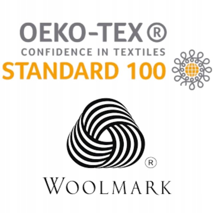 Merino Matratzenschoner mit 4 Eckgummis 180x200 cm Matratzen Topper Matratzenauflage 100% Natürliche Merinowolle Woolmark Oeko-Tex