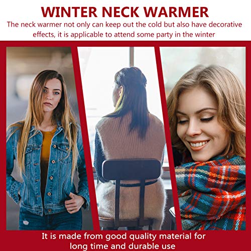 Cachecol de inverno de pelúcia BesPORTBLE, cachecol de esqui, cachecol feminino para aquecer o pesco