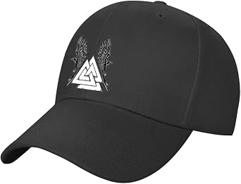 Norse Sons of Odin Baseball Cap Viking Golf Sports Outdoor Cap, Cotton Adjustable Black Retro Casuals Trucker Cap Sun Hat