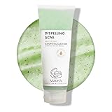 MAYA Ice Crystal Salicylic Acid Cleanser – 2% BHA Acne Face Wash with Green Tea and Bamboo, Exfoliating Ice Scrub, Removes Dead Skin & Clears Pores – 120 g