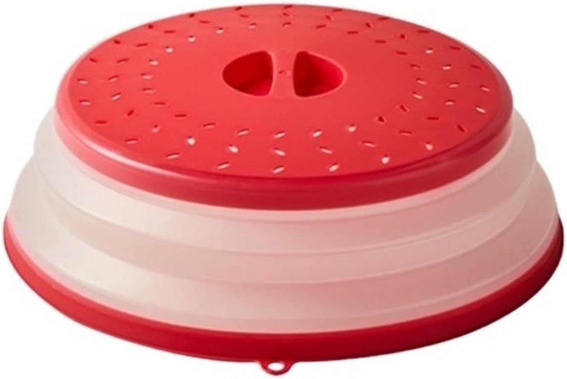 2-5 PCS Heat-resistant Microwave Splatter Cover, Collapsible Oil Proof Splash Guard Lid For Cooking Storage(Green,2pcs)