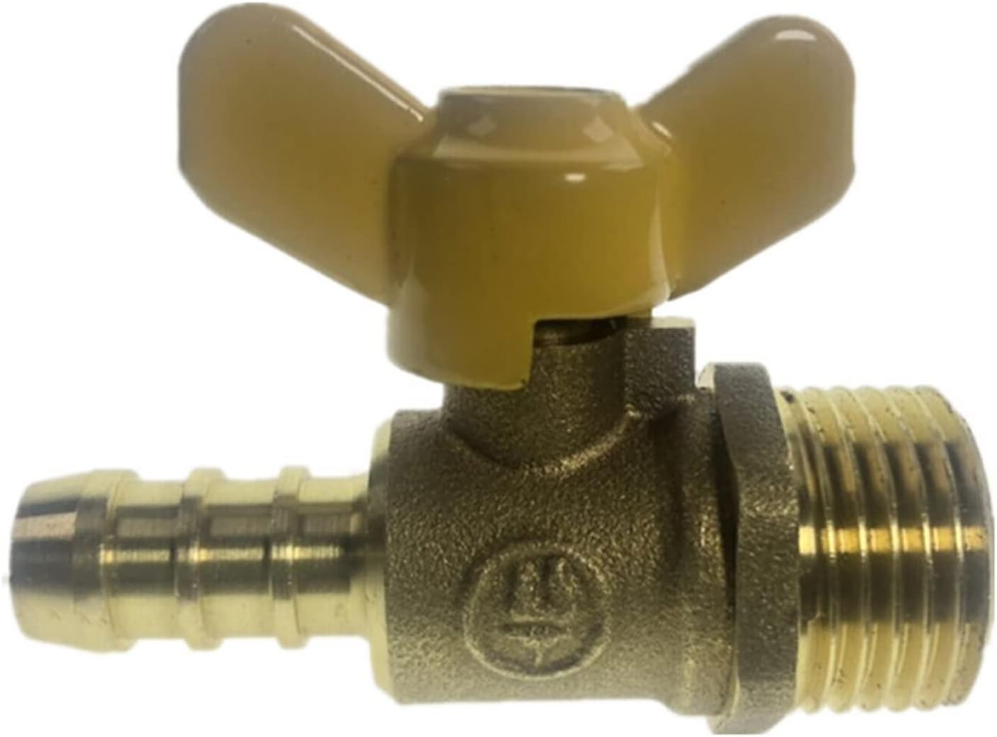 Valve 12mm Hose Barb x 1/2" BSP Male Thread Two Way Brass Ball Valve for Oil Water Air