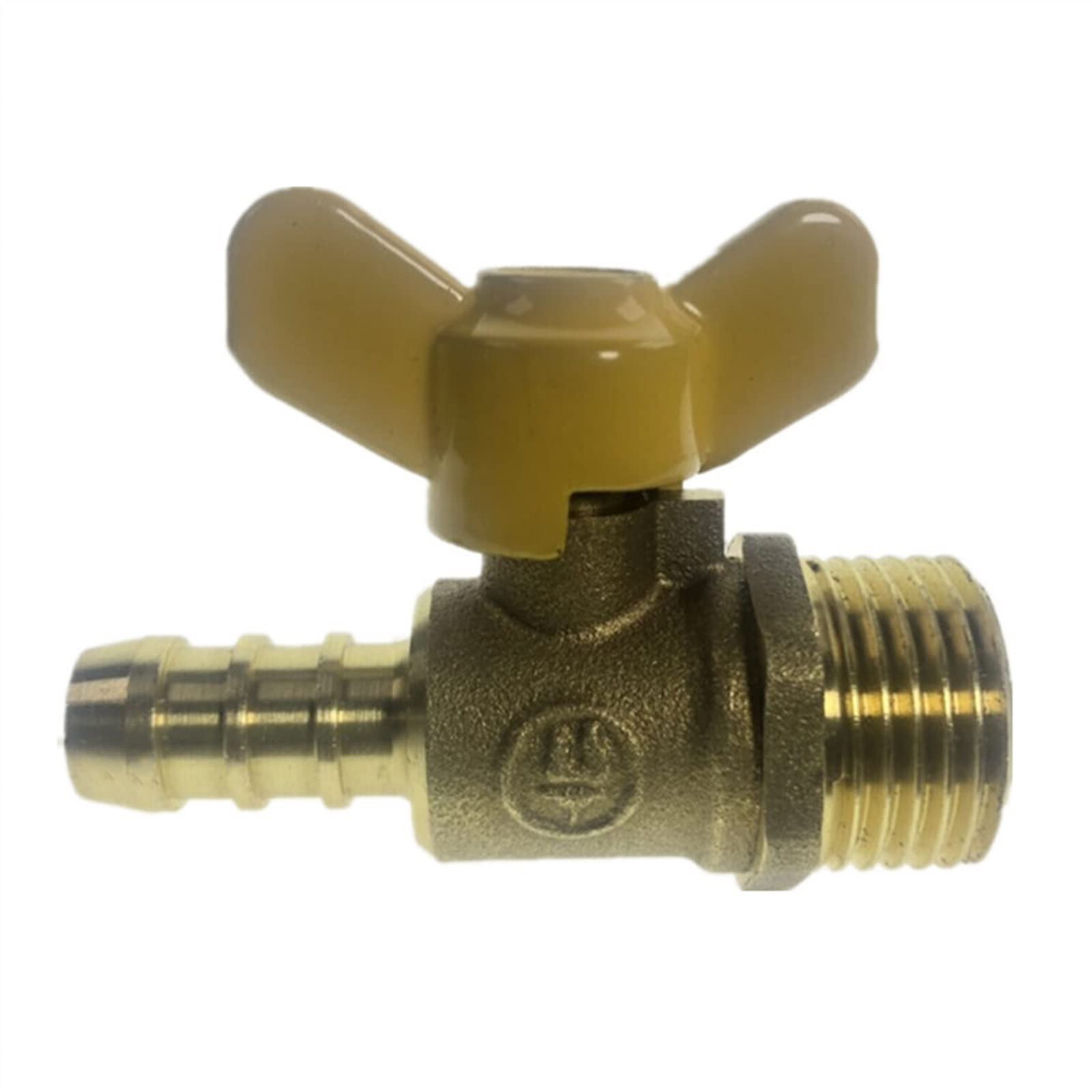Válvula de bola de latón de 12 mm rosca macho 1/2 llave de paso bidireccional manguera de aire