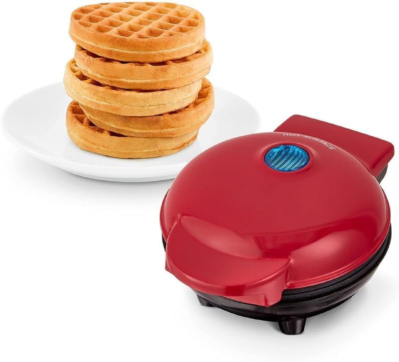 Mini Waffle Maker 4 Inch- 350 Watts: Stainless Steel Non-Stick Electric Iron Machine for Individual Belgian Waffles, Pan Cakes, Paninis or Other Snacks, (Mini Waffle Maker + Waffles Recipe Book) Mini Waffle Maker 4 Inch- 350 Watts: Stainless Steel Non-Stick Electric Iron Machine for Individual Belgian Waffles, Pan Cakes, Paninis or Other Snacks, (Mini Waffle Maker + Waffles Recipe Book)
