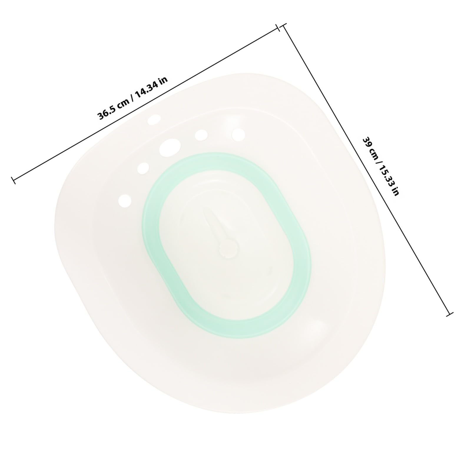 COLLBATH Bidet Portatile Pieghevole Bacinella per in Pp e Facile da Riporre e Salvaspazio per Donne e Anziani per Post-operatoria e Quotidiana