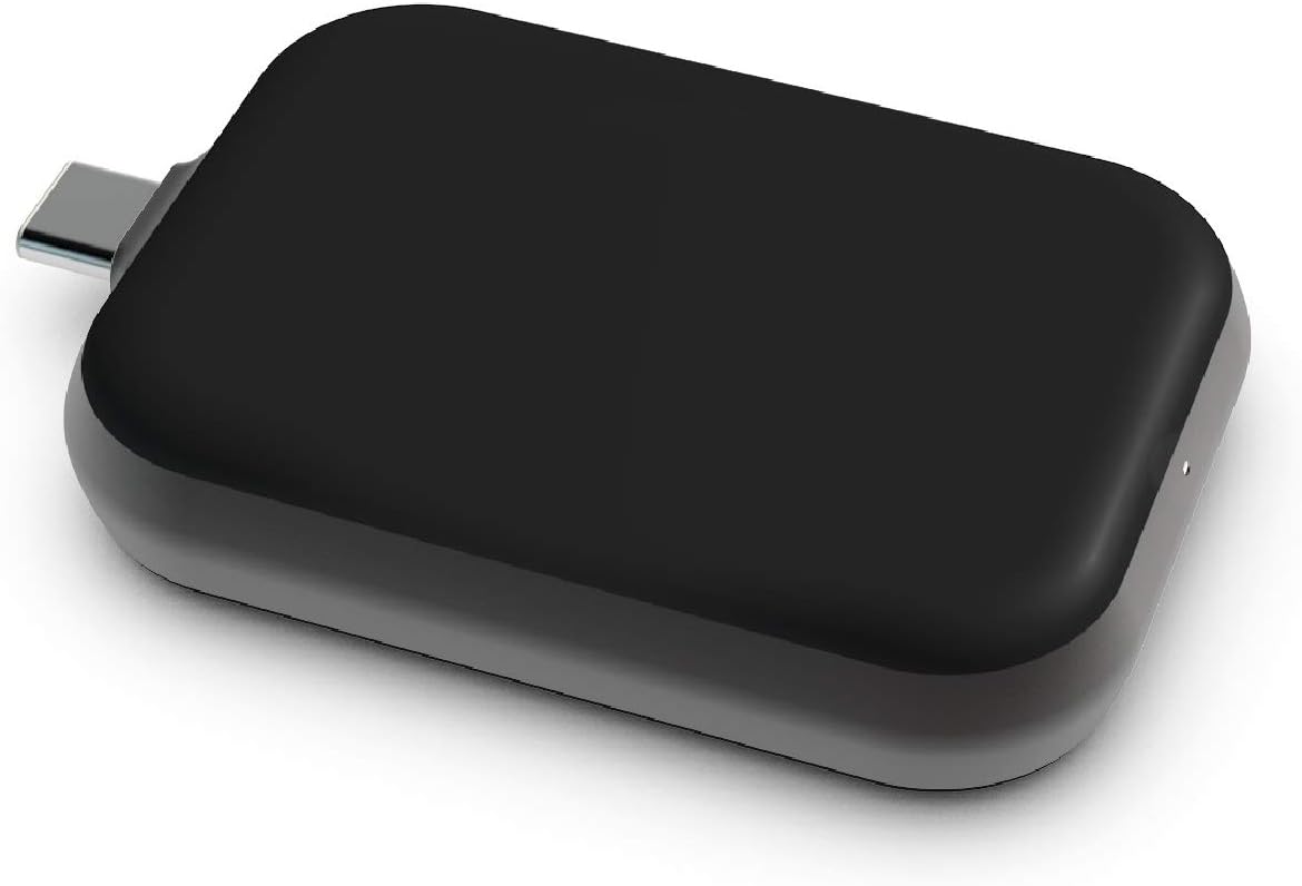ZENS Wireless Charger for Apple AirPods Pro / 2 with USB-C connector (Perfect for use on devices with USB-C port, Made of high grade aluminium, Plug & Play, Additional USB-C cable)