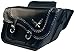 Willie & Max by Dowco 58736-20 Black Magic Series: Synthetic Leather Large Slant Motorcycle Saddlebag Set, Black, Universal Fit, 19 Liter Each/38 Liter Total Capacity