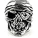 Schmuckatelli One-Eye Jack Skull Bead Pewter
