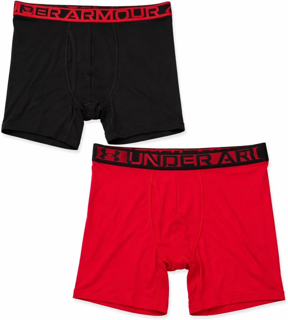 Under Armour Essential Cotton 6 inch Boxerjock - Two (2) pack
