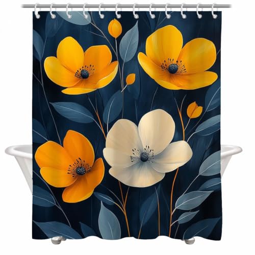 Rideau de douche imperméable pour une décoration de baignoire moderne - 3