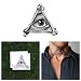 Tattify Illuminati Temporary Tattoo - All Seeing (Set of 2) - Other Styles Available and Fashionable Temporary Tattoos - Tattoos that are long lasting and Waterproof