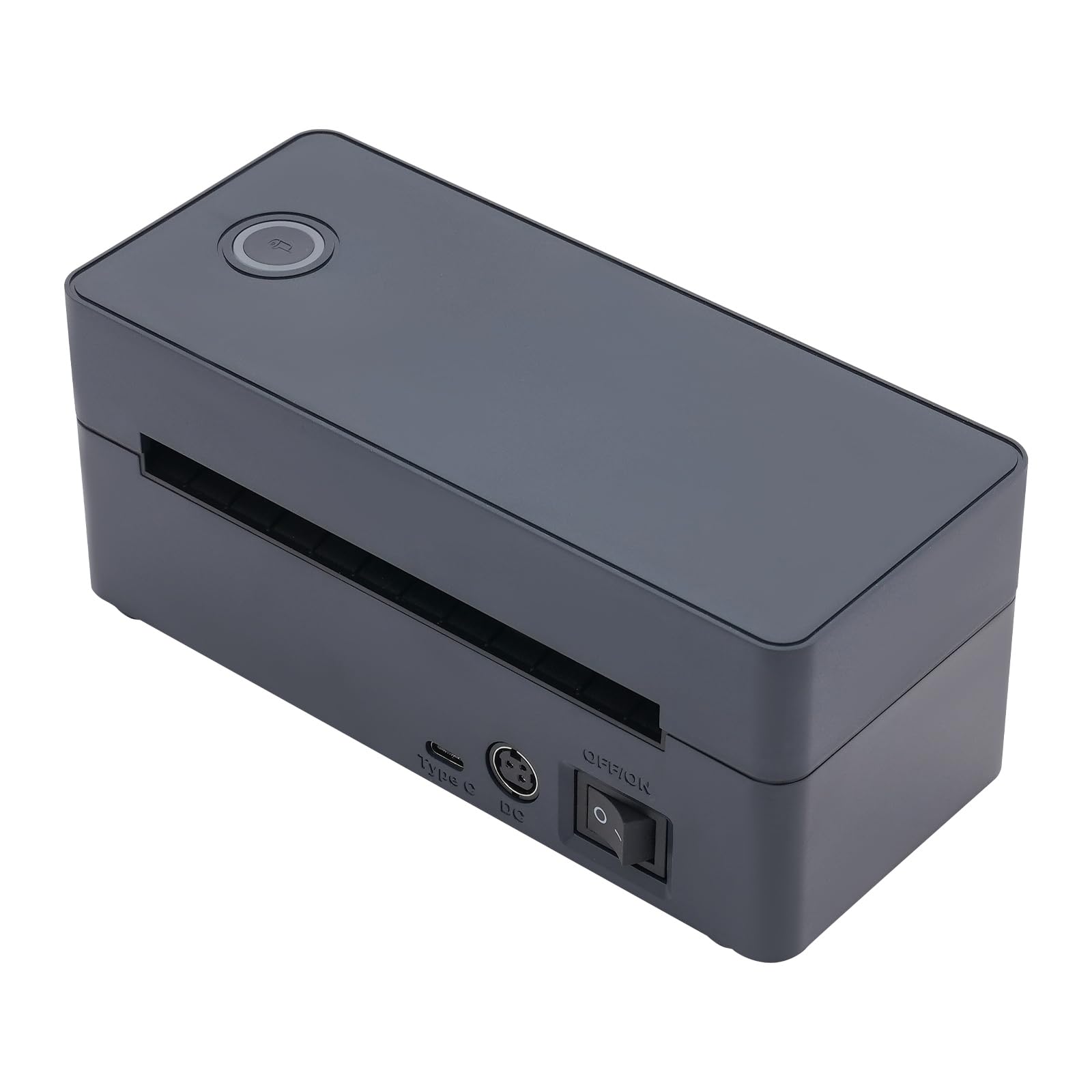 Drukarka etykiet termiczna 4 x 6, USB + Bluetooth, drukarka etykiet, kompatybilna z iOS, Android, Windows, Mac i Chrome OS 160 mm/s (czarna)