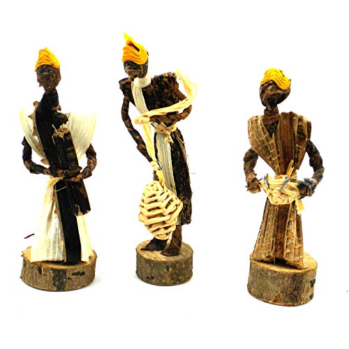 Global Crafts Nativity Set Handmade in Kenya from Banana Fiber