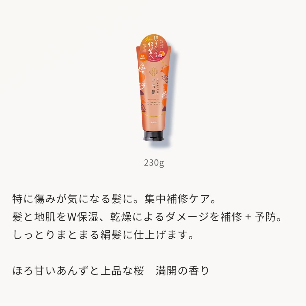 Amazon | いち髪 【濃密W保湿ケア】 洗い流す トリートメント 230g