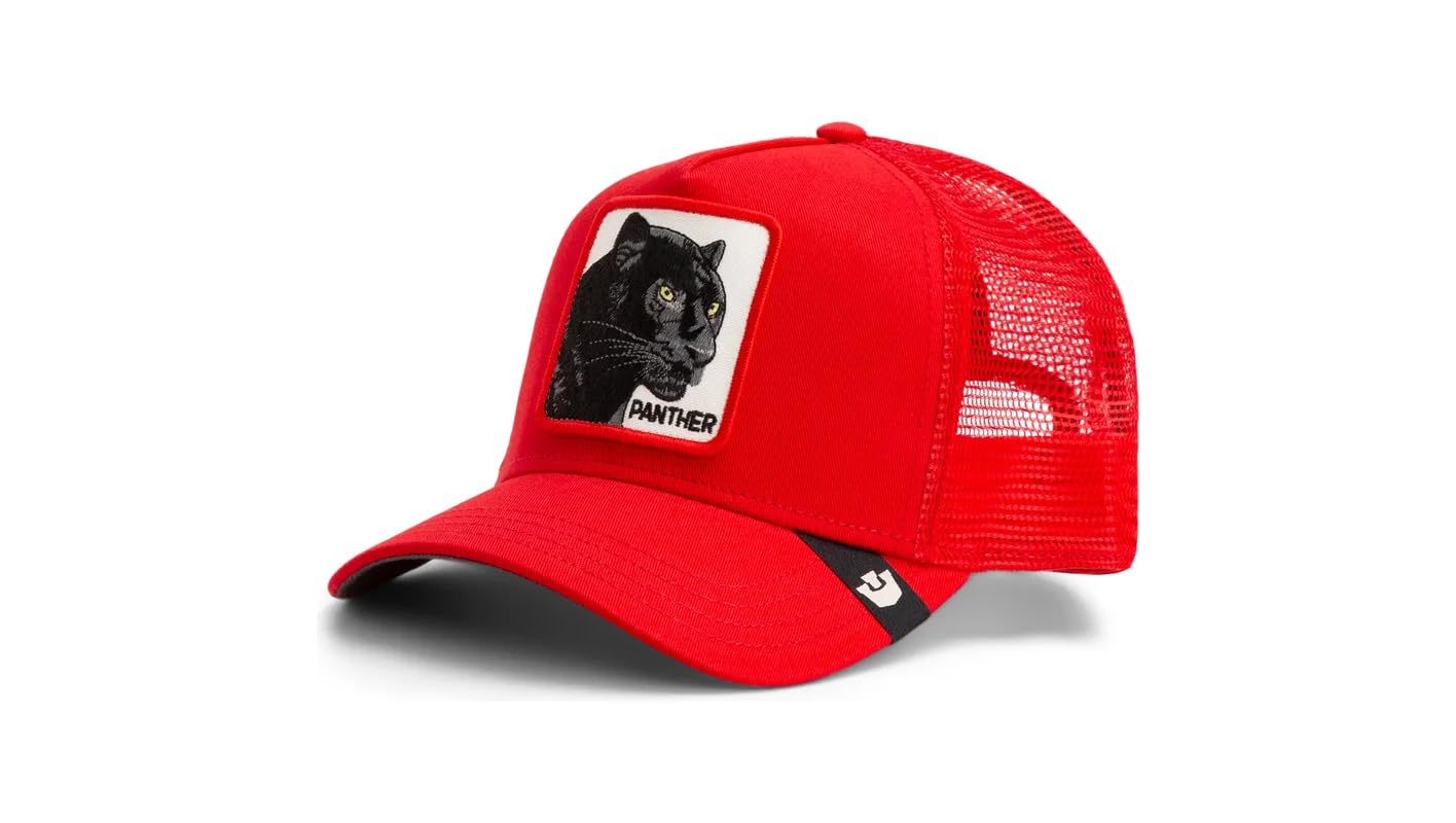 Goorin Bros. Gorra Trucker Rush Panther con Parche de Pantera, Roja, Estilo The Farm
