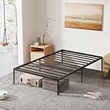 SIMPLE MAIS DESIGN: Ce cadre de lit en métal moderne et minimaliste présente des lignes épurées et un design minimaliste, soulignant la beauté visuelle. La structure métallique crée une sensation de légèreté et de légèreté, élargissant efficacement la perspective spatiale. Les tons neutres créent une atmosphère apaisante, raffinée et minimaliste.