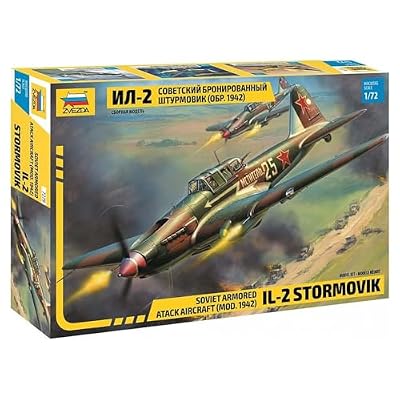 Zvezda 500787279 500787279-1:72 Ilyushin IL-2 Stormovik Mod. 1942 Plastic Construction Kit Model Kit Assembly for Beginners Detailed Camouflage