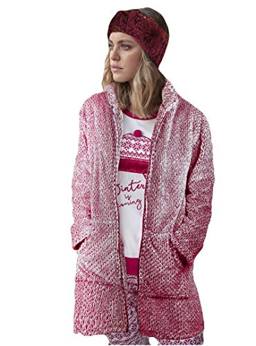 ADMAS - Bata Mujer Polar Mujer Color: Burdeos Talla: Large