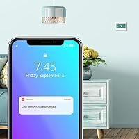 Vista 8 de Honeywell Home RTH9600WF - Termostato inteligente a color ENERGY STAR, pantalla táctil programable Wi-Fi, compatible con Alexa - Se requiere cable C