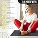 Grounding Mat for Desk (18x27in) – Full Body Grounding Pad for Chair, Bed & Office Use – Stay Grounded to Help Ease Stress, Fatigue & Tension from Long Work Hours