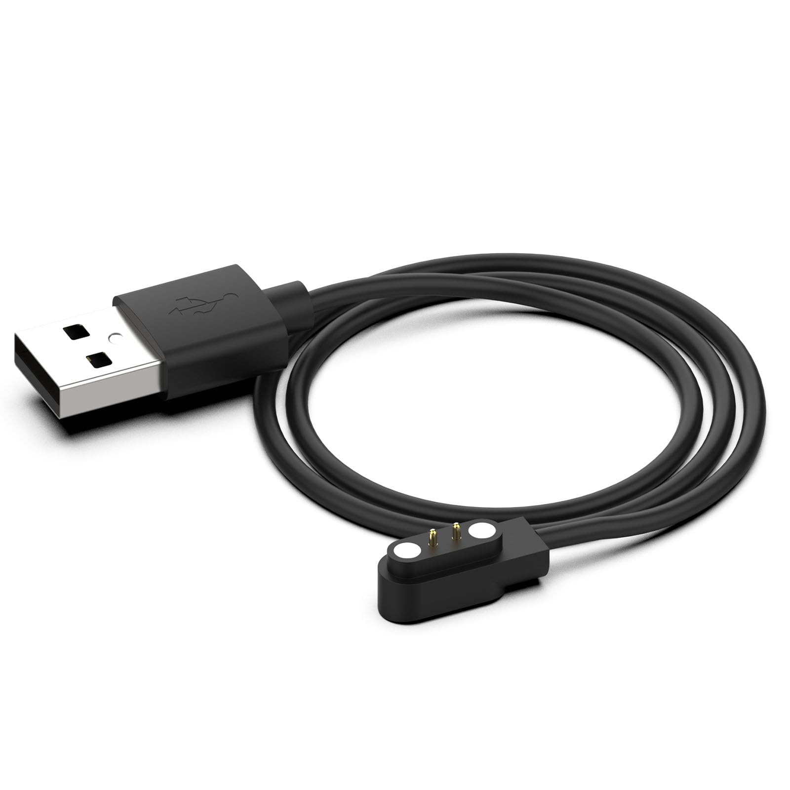 hafiuege 磁気スマートウォッチ充電ケーブル 2ピン 2.84mm YAMAY SW023 LETSCOM Willful SW021 SW025 Letsfit ID206 ID205L ID205U ID216 Umidigi Uwatch 3S 3 フィットネストラッカー USB スマートウォッチアクセサリー