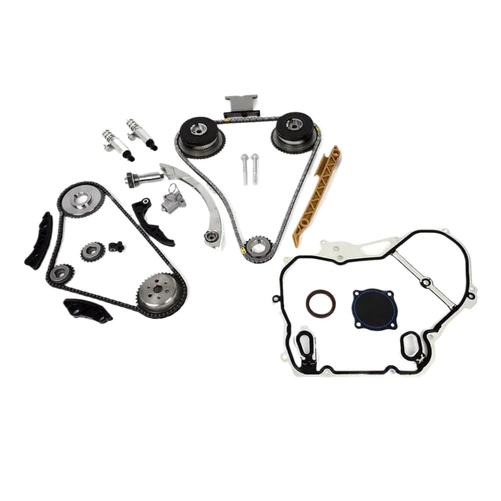 Kit catena di distribuzione del motore con guarnizione del coperchio dell'ingranaggio dell'attuatore VCT per gas 2.2L 2.4L L4 compatibile con 12608580