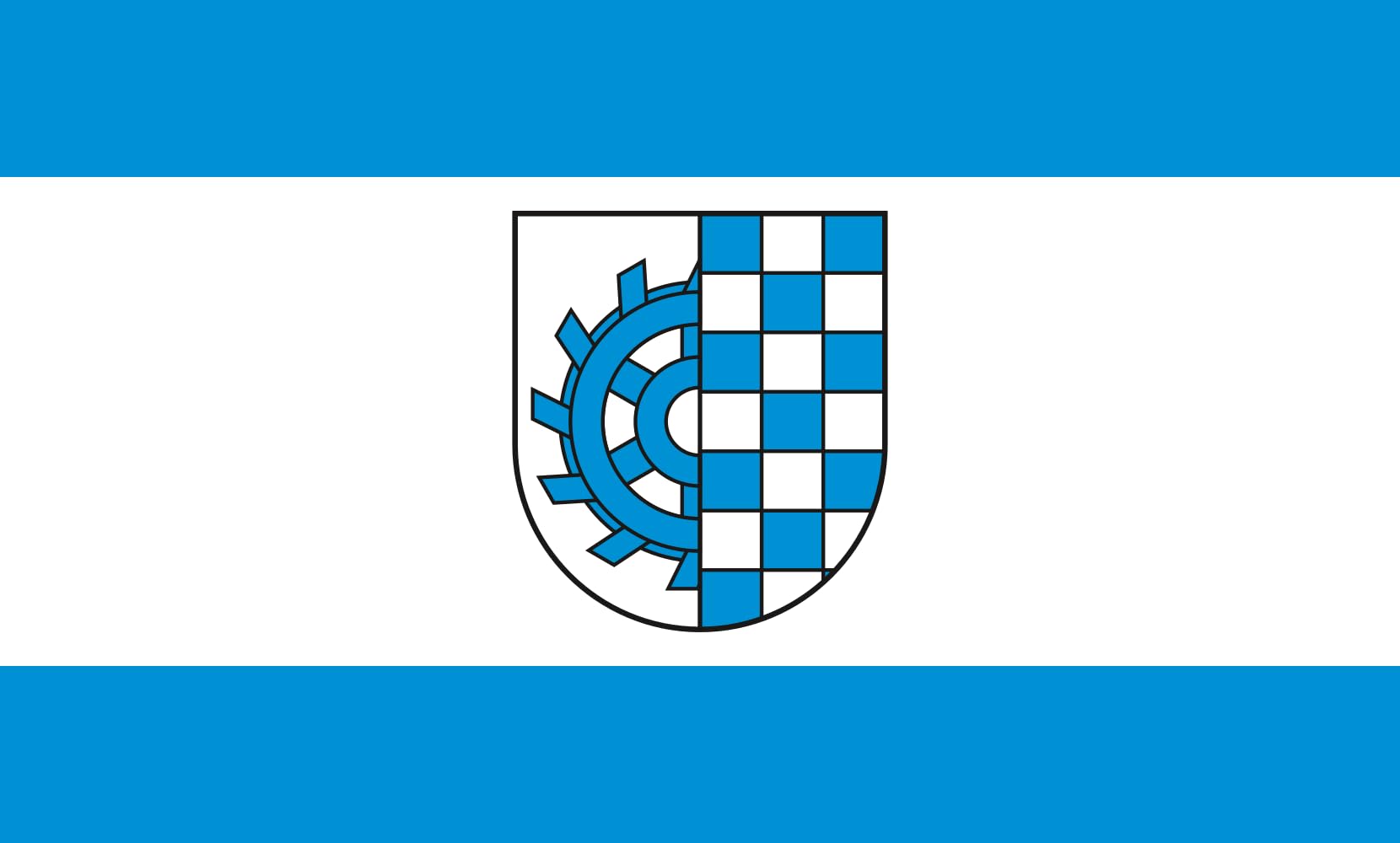 Drapeau Large Hillerse résistant pour pavoisement extérieur de mât