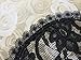 Handmade Black Lace Doily Head Cover with Delicate Scallop Trim (with Decorative Bobby Pin) (Style 1008) Elegant Doily Exclusive