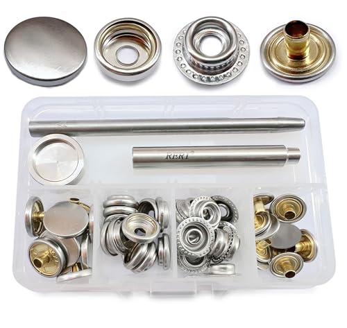 Press Studs with Pliers, Metal Sewing Accessories Buttons for Sewing Tool Jessey Snaps for DIY Crafts Fabric Clothing Bags (Package)