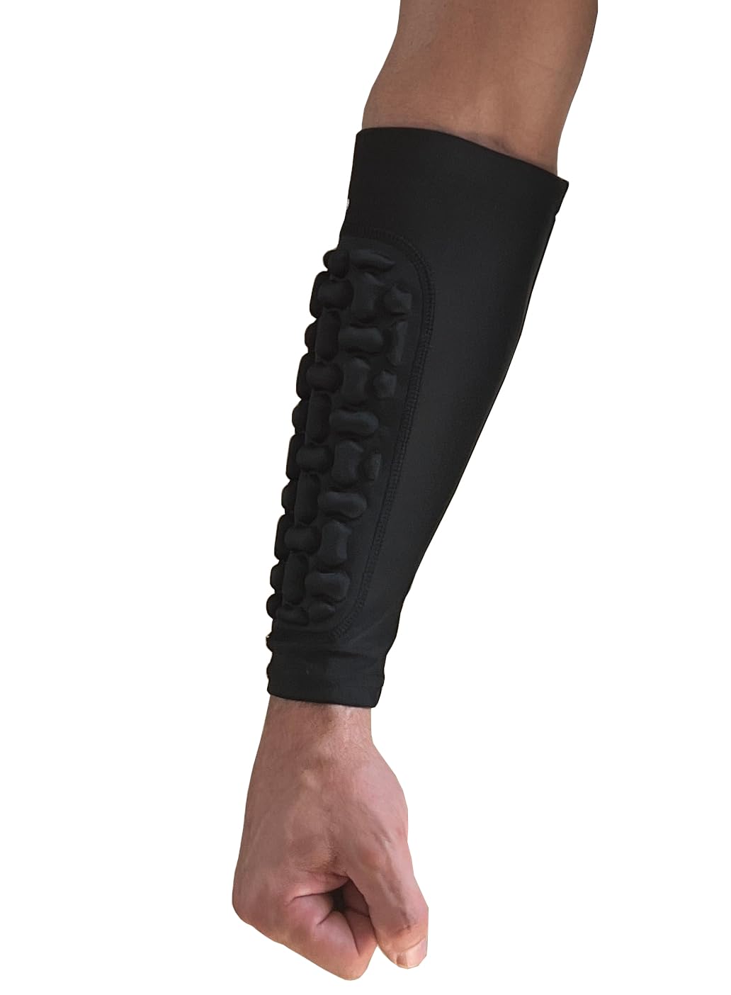 Sedroc Padded Arm Guards Forearm Protectors Ultra Thin Compression Sleeves with Pads (Black - Single, Small)