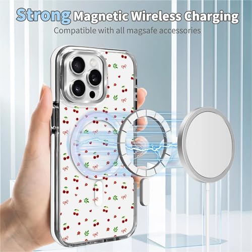 Coque iPhone 15 Pro Max protection rigide anti-chute et transparente Magsafe cœur - 5