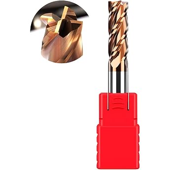 ASNOMY Solid Carbide Milling Cutter 6 mm End Mill Hard Metal AlTiN Coated 55 HRC 4 Cutting Drilling Milling Simple Immersion CNC Tungsten Carbide