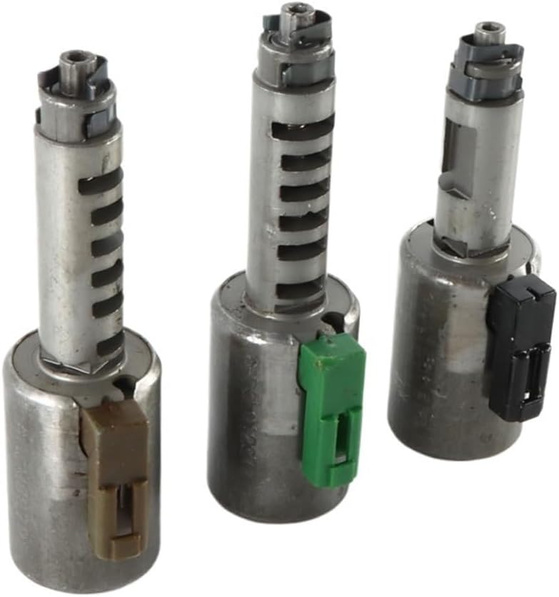 8Pcs Transmission Solenoid Kit Compatible For Volvo AW55-50SN AW55-51SN AF33-5 AW235 RE5F22A Gray Replacement Set With Full Compatibility