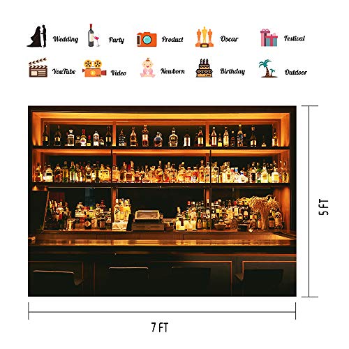 Fondo Bar Vinilo 7x5ft para Fotografía miniatura 2
