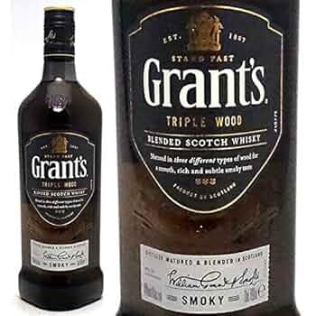 グランツ トリプルウッド スモーキー　6本 Amazon.co.jp: グランツ トリプルウッド スモーキー 40度 700ml