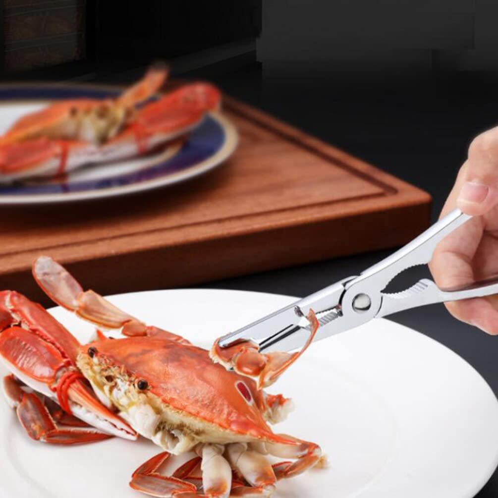HEMOTON Kit Per Chele Di Granchio in Acciaio Inossidabile Set Di Pinze Per Crostacei E Forchette Ergonomiche Per Frutti Di Mare Adatto a Granchi Aragoste E Noci Facile Da Usare E Portatile