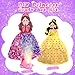 Fortand Poke-Art Crafts Kit for Kids, Princesses Craft Kits for Girls Ages 4-9 Paper Craft Kits with LED Base DIY Creative Activity Toys Gifts for Girls & Boys Ages 4 5 6 7 8 9 Mess-Free Fun for Kids