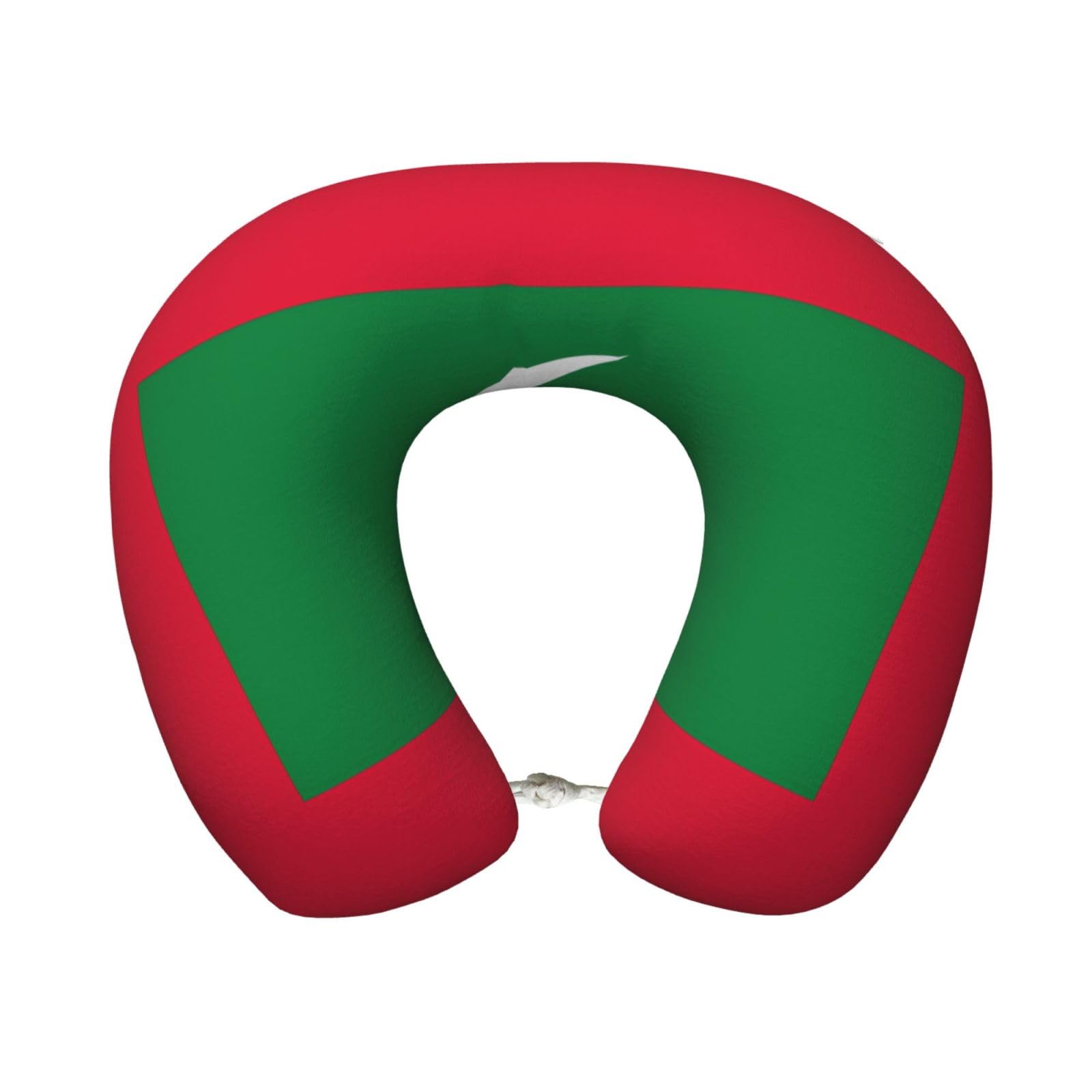 BOAIHH Flag of Maldives Memory Foam Travel Pillow for Soft Comfort Fits Snugly for Naps Office, and Airplane Use