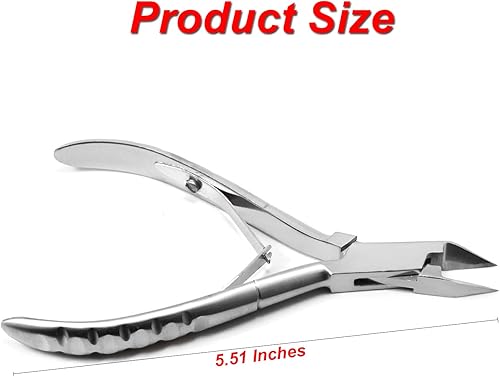 Miniatura 3 de Alicates profesionales para cortar uñas encarnadas | Cortadores laterales rectos curvados | Medidores de belleza | Empujadores de cutícula cuchillo