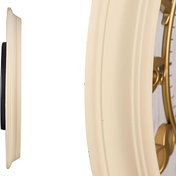 Emores 46 Cm Leaking Seconds Quiet Mechanism Decorative Wall Clock