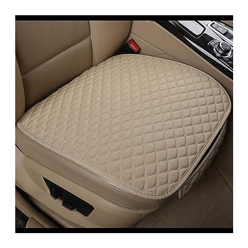 Housse de protection de siège automatique beige en tissu premium pour l'avant